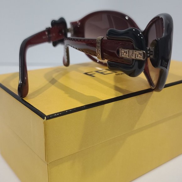 NEW & RARE ⭐ FENDI SUNGLASSES FS 418 601 61-15-120 AUTHENTICITY CARD Fendi Oversized Sunglasses FS 418 601 61-15-120 Brown | eBay main image 2